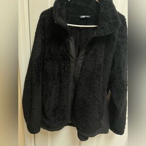 Black North Face Fuzzy Jacket XXL